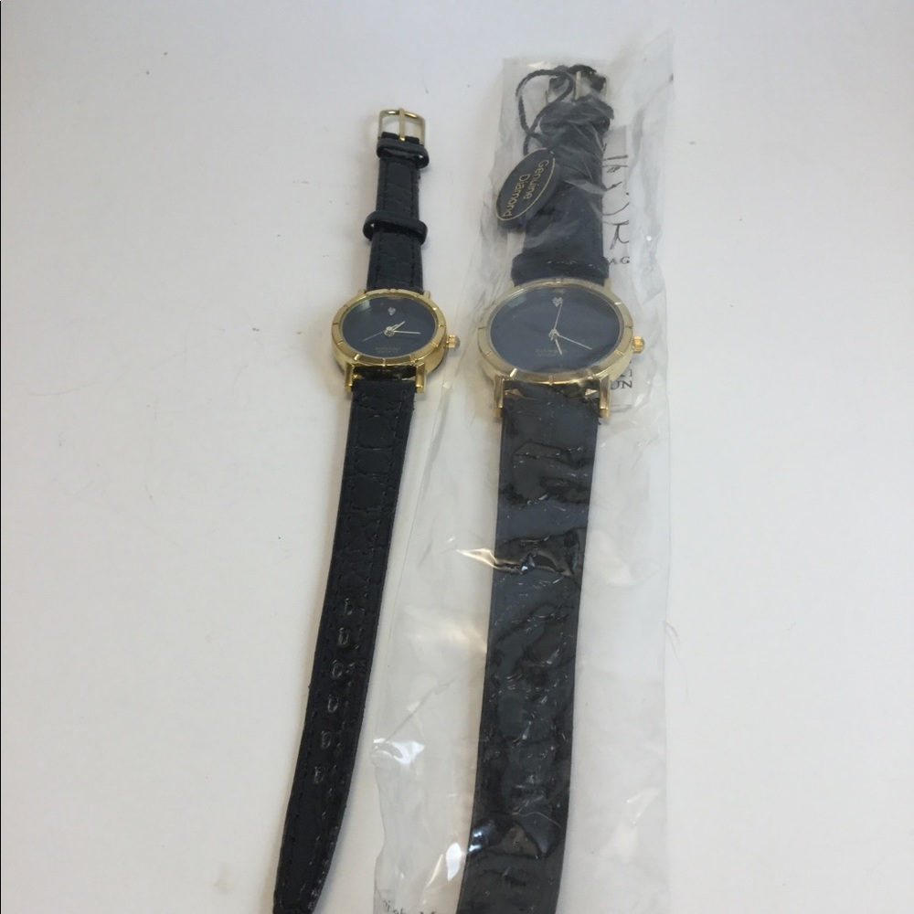 Black His and Her Watches